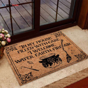 In My House Witch Coir Easy Clean Welcome DoorMat