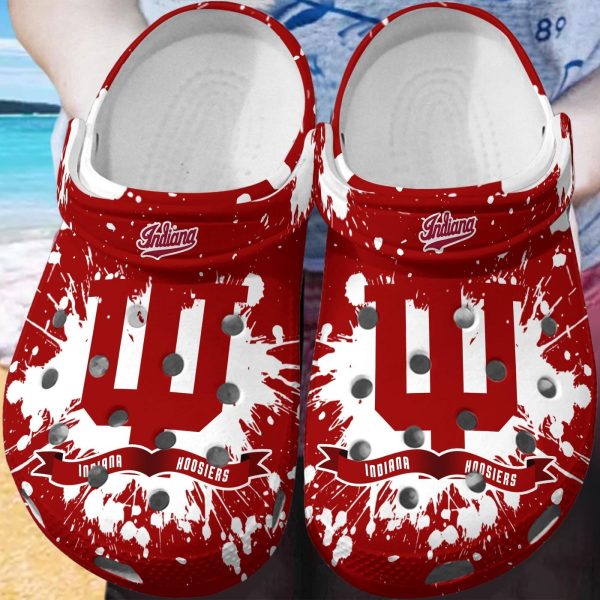 Indiana Hoosiers Clog Shoes, Water Shoes – Gift for Men Women Fans – Gift for Men Women Fans