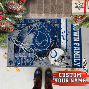 Indianapolis Colts Personalized Doormat Home Decor 2025 3
