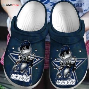 Jack Skellington Dallas Cowboys NFL for lover Rubber Clogs Shoes Clogs Unisex Footwear