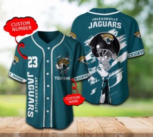 Jacksonville Jaguars Baseball Jersey Personalized