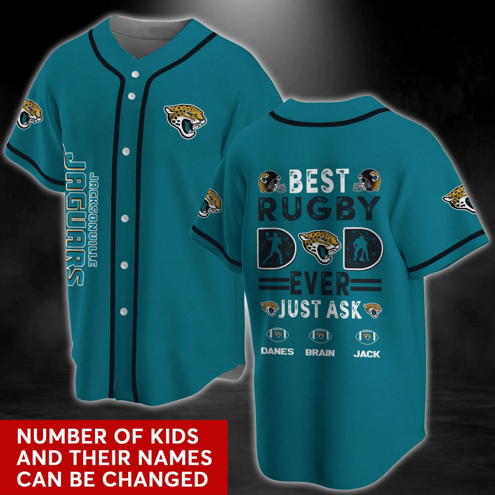 Customized Jacksonville Jaguars NFL Baseball Jersey – Personalized Name Shirt for Men & Women Customized Jacksonville Jaguars NFL Baseball Jersey – Personalized Name Shirt for Men & Women