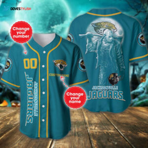 Jacksonville Jaguars Personalized Baseball Jersey
