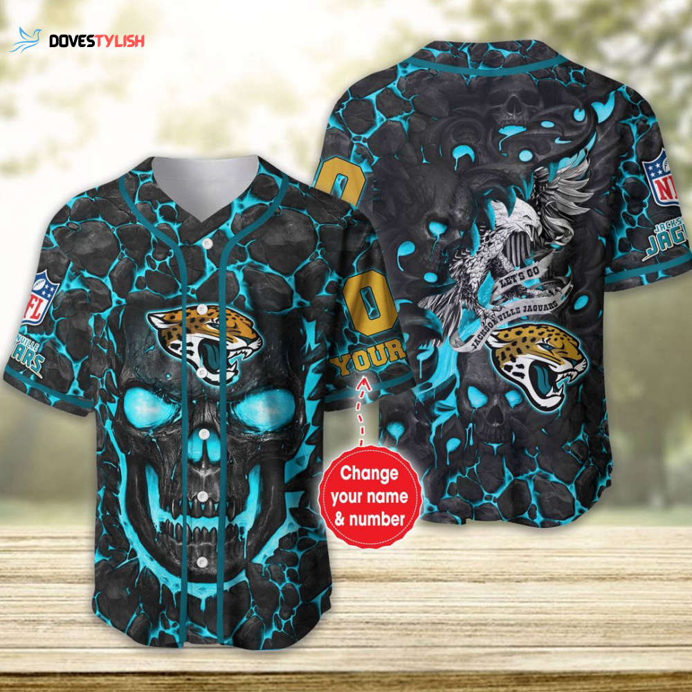 Jacksonville Jaguars Personalized Baseball Jersey Jacksonville Jaguars Personalized Baseball Jersey
