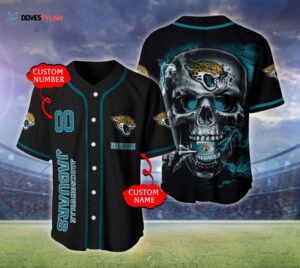 Jacksonville Jaguars Personalized Baseball Jersey