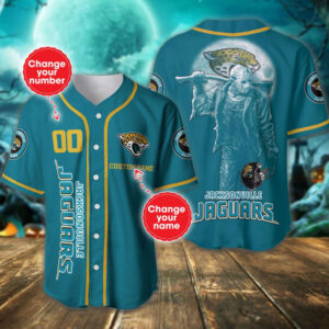 Jacksonville Jaguars Personalized Baseball Jersey