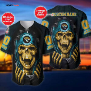Jacksonville Jaguars Personalized Baseball Jersey