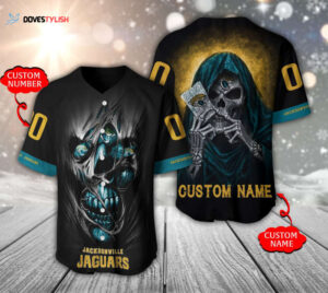 Jacksonville Jaguars Personalized Baseball Jersey