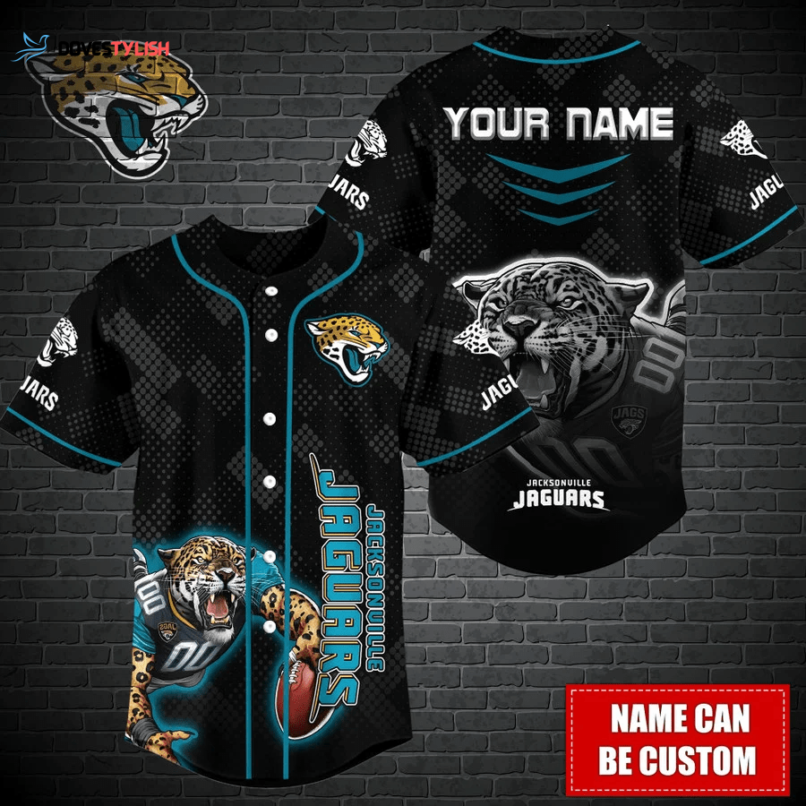 Jacksonville Jaguars Personalized Baseball Jersey Jacksonville Jaguars Personalized Baseball Jersey