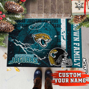 Jacksonville Jaguars Personalized Doormat Home Decor 2025