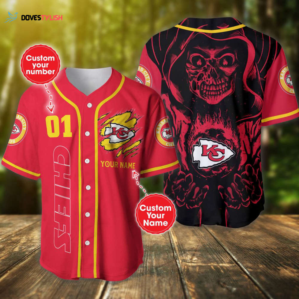 Kansas City Chiefs Baseball Jersey Custom Name And Number Kansas City Chiefs Baseball Jersey Custom Name And Number