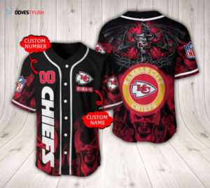 Kansas City Chiefs Baseball Jersey Custom Name And Number