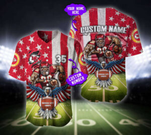 Kansas City Chiefs Baseball Jersey Custom Name And Number