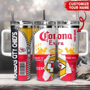 Kansas Ci Gift for Fans Chiefs NFL Corona Ex Gift for Fans Personalized S Gift for Fans  Gift for Fans 40Oz  Gift for Fans