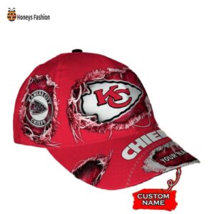 Kansas City Chiefs NFL Custom Name Classic Cap 3