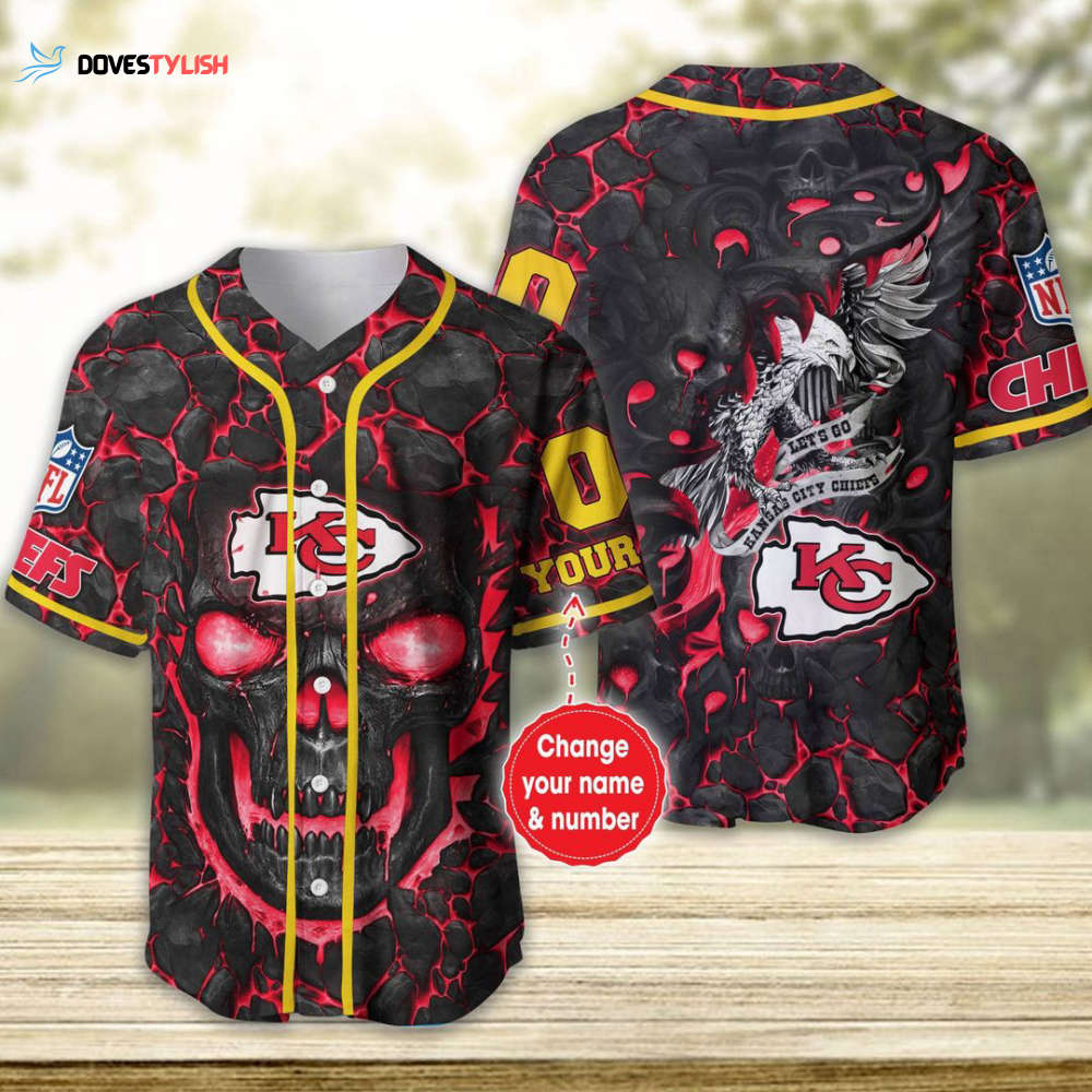 Kansas City Chiefs Personalized Baseball Jersey Kansas City Chiefs Personalized Baseball Jersey