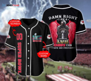 Kansas City Chiefs Personalized Baseball Jersey