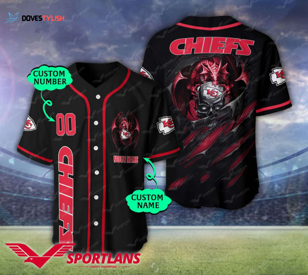Kansas City Chiefs Personalized Baseball Jersey Kansas City Chiefs Personalized Baseball Jersey