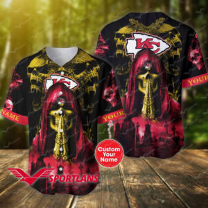 Kansas City Chiefs Personalized Baseball Jersey