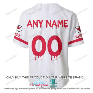 Kansas City Chiefs Personalized Baseball Jersey