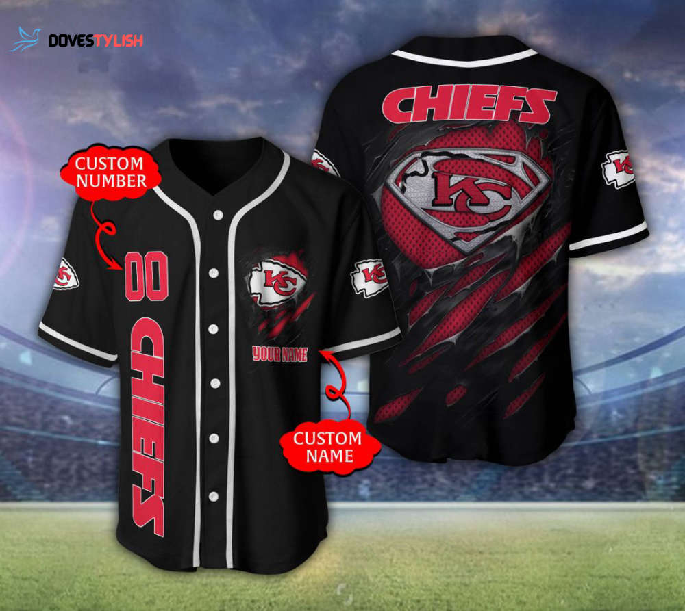 Kansas City Chiefs Personalized Baseball Jersey Kansas City Chiefs Personalized Baseball Jersey