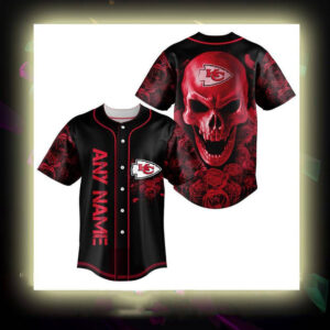 Kansas City Chiefs Personalized Baseball Jersey