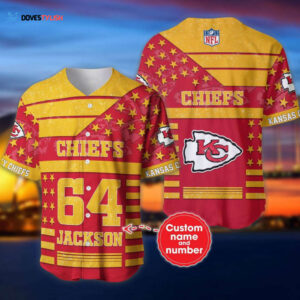 Kansas City Chiefs Personalized Baseball Jersey