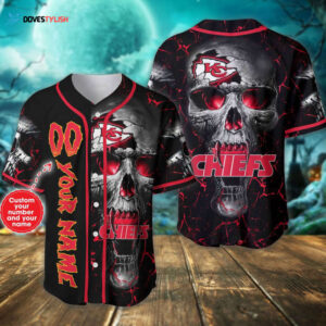 Kansas City Chiefs Personalized Baseball Jersey