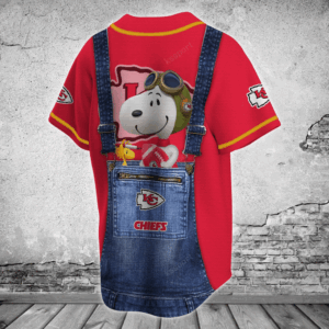 Kansas City Chiefs Personalized Baseball Jersey