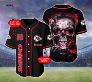 Kansas City Chiefs Personalized Baseball Jersey