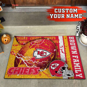 Kansas City Chiefs Personalized Doormat Home Decor 2024 2025 26