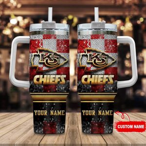 Kansas Ci Gift for Fans Chiefs Personalized NFL Gli Gift for Fans 40oz S Gift for Fans  Gift for Fans  Gift for Fans