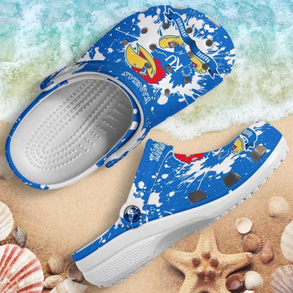 Kansas Jayhawks Clog Shoes, Water Shoes – Gift for Men Women Fans – Gift for Men Women Fans