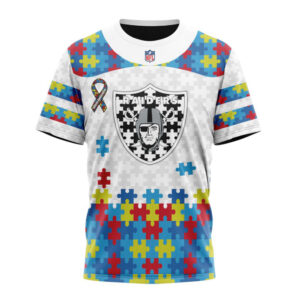 Las Vegas Raiders Autism Awareness Unisex T-Shirt For Fans Gifts 2025