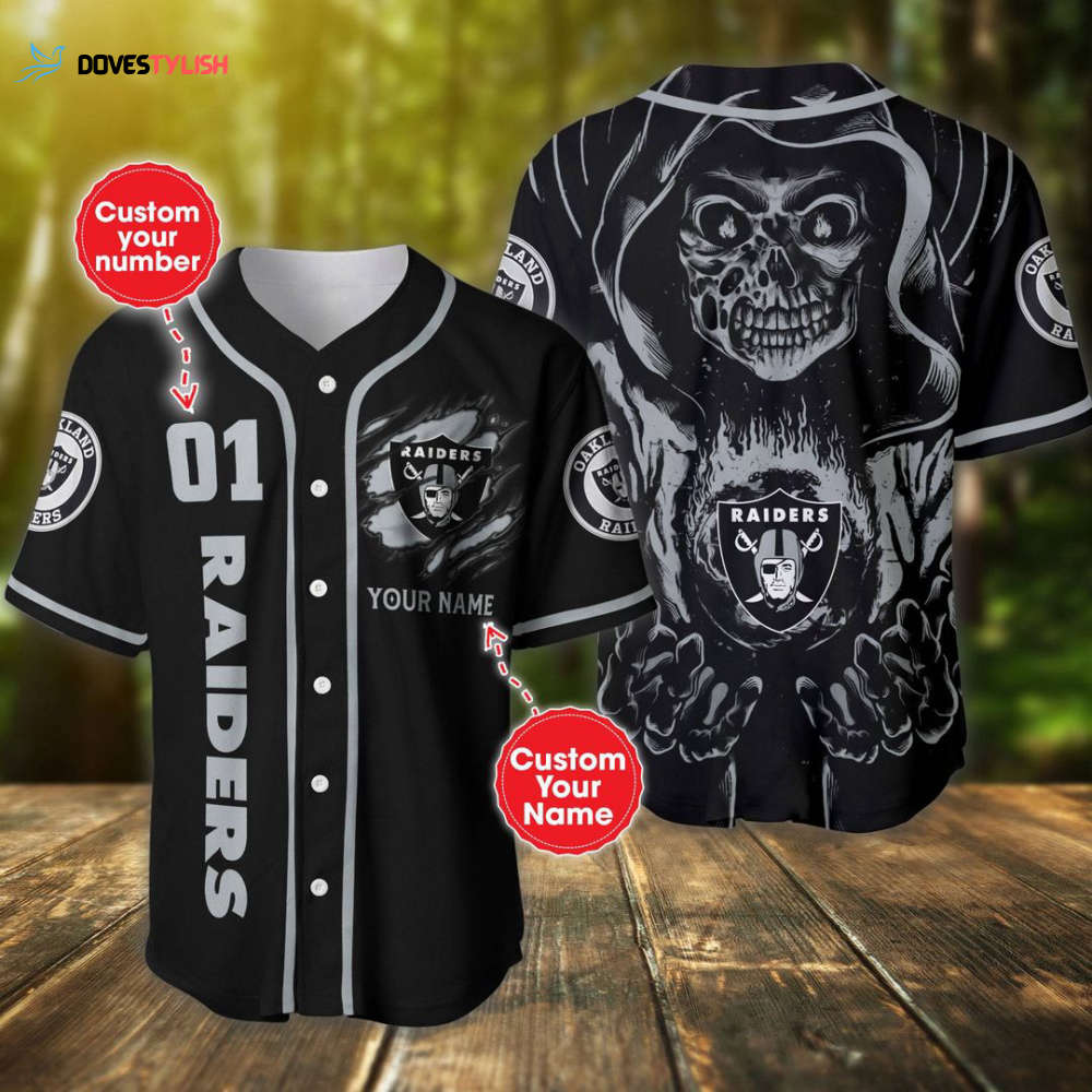 Las Vegas Raiders Baseball Jersey Custom Name And Number Las Vegas Raiders Baseball Jersey Custom Name And Number