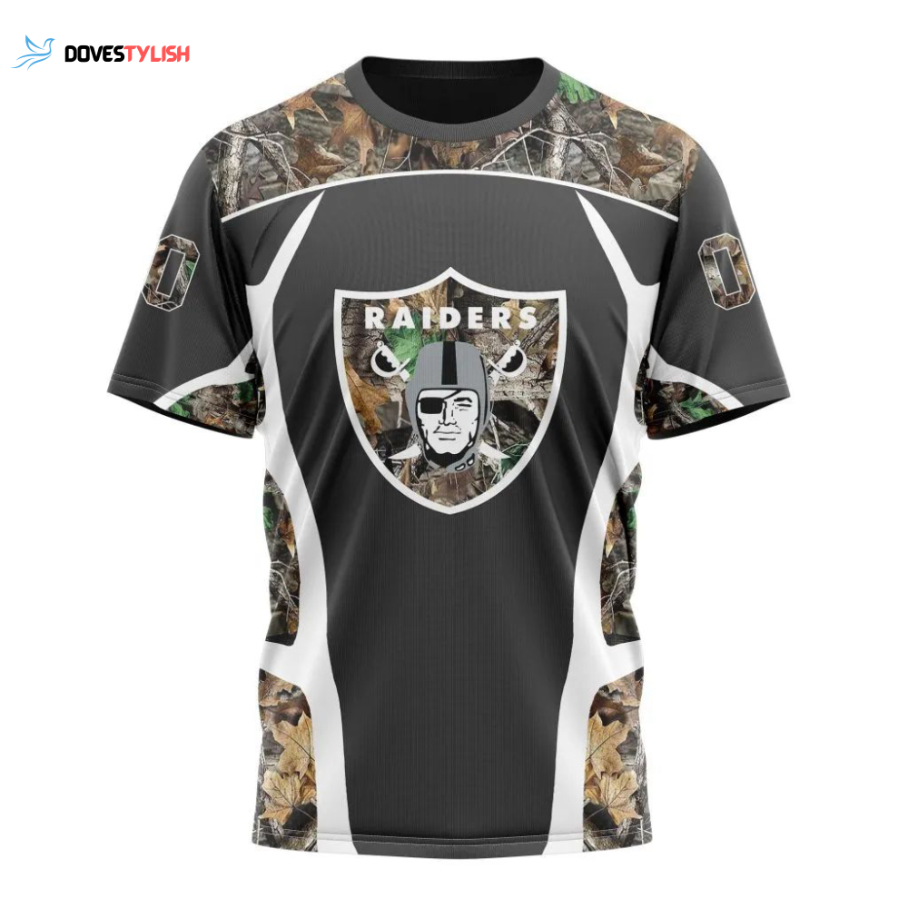 Las Vegas Raiders Camo Hunting Unisex T-Shirt For Fans Gifts 2025 Las Vegas Raiders Camo Hunting Unisex T-Shirt For Fans Gifts 2025