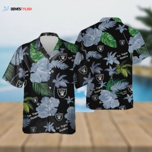 Las Vegas Raiders Color Hibiscus Hawaiian Shirt Gift for Men Women Fans