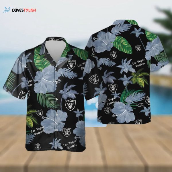 Las Vegas Raiders Color Hibiscus Hawaiian Shirt Gift for Men Women Fans
