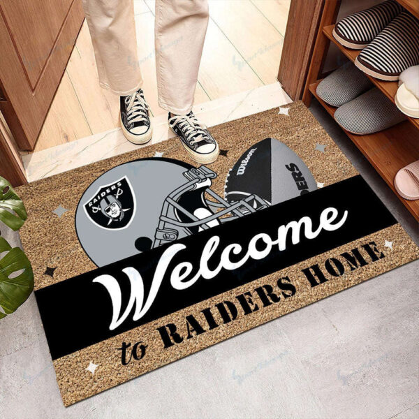 Las Vegas Raiders Doormat Home Decor 2025