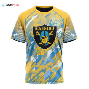 Las Vegas Raiders Fearless Against Childhood Cancers Unisex T-Shirt For Fans Gifts 2025