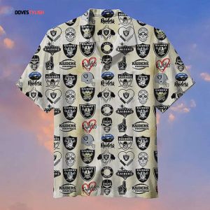 Las Vegas Raiders Football Logo Hawaiian Shirt Gift for Men Women Fans