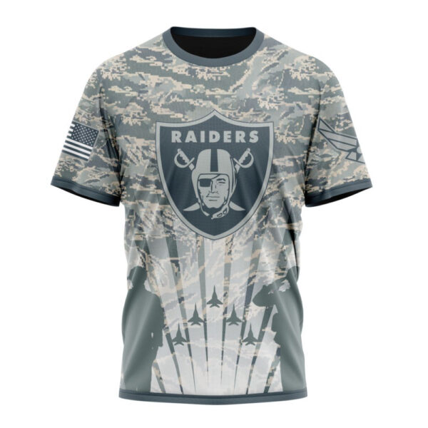 Las Vegas Raiders Honor US Air Force Veterans Unisex T-Shirt For Fans Gifts 2025