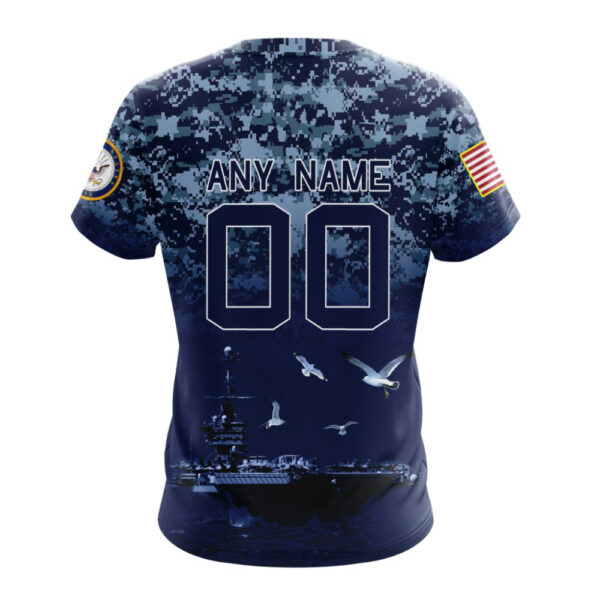 Las Vegas Raiders Honor US Navy Veterans Unisex T-Shirt For Fans Gifts 2025