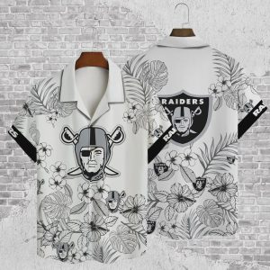 Las Vegas Raiders – National Football League 2023 AOP Hawaiian Shirt Gift for Men Women Fans Unisex Gift Tee 2024