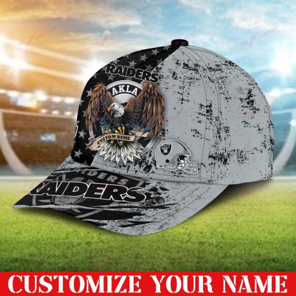 Las Vegas Raiders NFL 3D Personalized Classic Cap DTCA280217