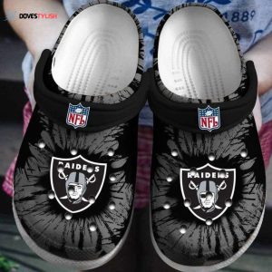 Las Vegas Raiders Nfl Rubber Clogs Shoes Clogs Unisex Footwear