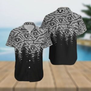 Las Vegas Raiders Ninja Cloud Black Forest Hawaiian Shirt Gift for Men Women Fans