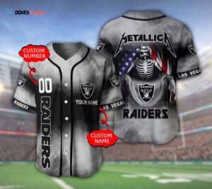 Las Vegas Raiders Personalized Baseball Jersey