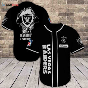 Las Vegas Raiders Personalized Baseball Jersey Gift For Men Women