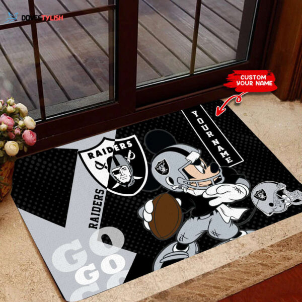 Las Vegas Raiders Personalized Doormat Home Decor 2025